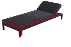 HARTMAN Adam Gartenliege, Sooty, Alu/Sunbrella, 4x4 Textilen, 195x70x30cm, Rückenlehne Verstellbar, Inkl. Kopfkissen -Dopple Geschaft 5 18733.jpg