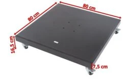 OUTFLEXX Schirmständer, Granit, 80x80x16,5cm, 120kg, Mit Lenkrollen 12 OUTFLEXX Schirmständer, Granit, 80x80x16,5cm, 120kg, Mit Lenkrollen -Dopple Geschaft 5 18883.jpg