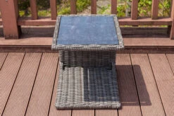 OUTFLEXX Beistelltisch, Grau, Polyrattan, 45 X 45 X 50 Cm, Tischplatte Spraystone, Innenliegend 11 OUTFLEXX Beistelltisch, Grau, Polyrattan, 45 X 45 X 50 Cm, Tischplatte Spraystone, Innenliegend -Dopple Geschaft 5 18914.jpg
