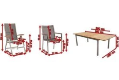 STERN Cardiff Set, Silber/silbergrau, Edelstahl/FSC-Teak, Tisch 200/300 X 100 Cm, 6 Stapel-, 2 Multipositionssessel 15 STERN Cardiff Set, Silber/silbergrau, Edelstahl/FSC-Teak, Tisch 200/300 X 100 Cm, 6 Stapel-, 2 Multipositionssessel -Dopple Geschaft 5 19743.jpg