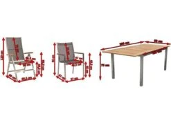STERN Cardiff Set, Silber/silbergrau, Edelstahl/FSC-Teak, Tisch 150/200 X 90 Cm, 4 Stapel-, 2 Multipositionssessel -Dopple Geschaft 5 19750.jpg