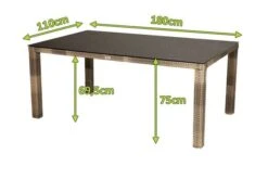 Ploß Rabida Comfort Dining Tisch, Champagner-meliert, Polyrattan, 180x110 Cm, Glasplatte In Steinoptik -Dopple Geschaft 5 20168.jpg