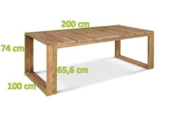 OUTFLEXX Anok Esstisch, Natur, Recycled FSC®-Teak, 200x100 -Dopple Geschaft 5 20299.jpg