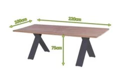 HARTMAN Xanadu Esstisch, Xerix, Alu / Teakholz, 220 X 100 Cm, X-Gestell 17 HARTMAN Xanadu Esstisch, Xerix, Alu / Teakholz, 220 X 100 Cm, X-Gestell -Dopple Geschaft 5 20405.jpg