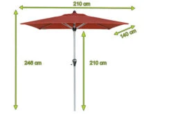 DOPPLER Active Auto Tilt Mittelstockschirm, Terracotta, Alu/Polyester, 210x140 Cm, Höhenverstellbar, Mit Kurbel -Dopple Geschaft 5 20872.jpg