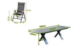 HARTMAN Sondermodell Xanadu / Alice Esstischgarnitur, Xerix/schwarz, Alu/Glaskeramik, 4x4 Textilen, 8 Multipos, 220/280x100cm -Dopple Geschaft 5 21104.jpg