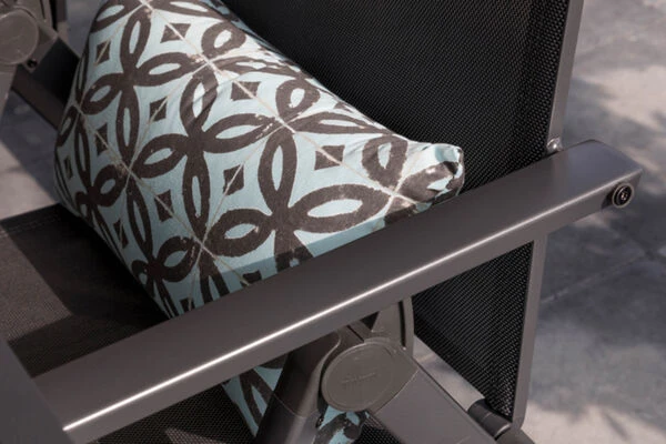 HARTMAN Xanadu / Aruba Esstischgarnitur, Xerix/anthrazit, Alu/Teakholz, 8 Multipos, 220x100cm 7 HARTMAN Xanadu / Aruba Esstischgarnitur, Xerix/anthrazit, Alu/Teakholz, 8 Multipos, 220x100cm – Bild 5