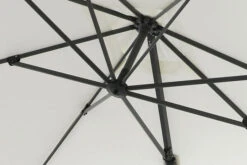 OUTFLEXX Ampelschirm, Creme, Pulverbesch. Aluminium, 300x300 Cm, Inkl. Plattenständer, Twist-Funktion -Dopple Geschaft 6 16108.jpg