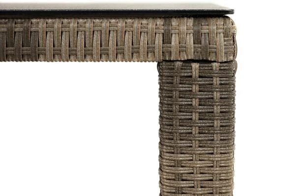 Ploß Rabida Dining Tisch, Champagner-meliert, Polyrattan, 170 X 90 Cm, Glasplatte In Steinoptik 8 Ploß Rabida Dining Tisch, Champagner-meliert, Polyrattan, 170 X 90 Cm, Glasplatte In Steinoptik – Bild 6