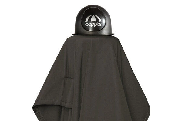 DOPPLER Active Auto Tilt Mittelstockschirm, Anthrazit, Alu/Polyester, 210x140 Cm, Höhenverstellbar, Mit Kurbel 8 DOPPLER Active Auto Tilt Mittelstockschirm, Anthrazit, Alu/Polyester, 210x140 Cm, Höhenverstellbar, Mit Kurbel – Bild 6