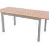 DOPPLER Expert Esstisch, Silber/Holzoptik, Aluminium, 150-210x90 Cm, Ausziehbar