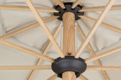 DOPPLER Alu Wood Mittelstockschirm, Natur, Alu/Polyester, 350cm, Mit Kurbel, Holzoptik -Dopple Geschaft 6 22339.jpg