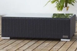 OUTFLEXX Kaffeetisch, Schwarz, Polyrattan, 95x65cm, Mit Glas-Tischplatte 15 OUTFLEXX Kaffeetisch, Schwarz, Polyrattan, 95x65cm, Mit Glas-Tischplatte -Dopple Geschaft 6 2392 9.jpg