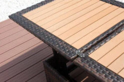 OUTFLEXX Loungetisch Höhenverstellbar, Braun-marmoriert, Polyrattan, 75/152x75x40/64,5cm 14 OUTFLEXX Loungetisch Höhenverstellbar, Braun-marmoriert, Polyrattan, 75/152x75x40/64,5cm -Dopple Geschaft 6 8887.jpg