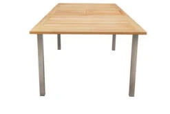 OUTFLEXX Ausziehtisch, FSC-Teakholz/Edelstahl, Plattenstärke 25mm, 180/240x100cm -Dopple Geschaft 7 13493.jpg