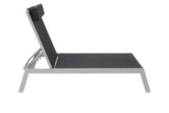 VILLANA 2er-Set Sonnenliegen, Silber/schwarz, Alu/Textil, 198x66x32cm, Mit Beistelltisch 45x45cm -Dopple Geschaft 7 13886.jpg