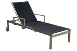 OUTFLEXX 2er-Set Sonnenliegen, Schwarz, Edelstahl/Teak, 195,5x74x35cm, Mit Beistelltisch 45x45cm -Dopple Geschaft 7 14165.jpg