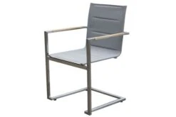 OUTFLEXX Sitzgruppe, Taupe, Edelstahl/Teak, Esstisch 200 X 90 Cm, 6 Stapelstühle Gepolstert -Dopple Geschaft 7 14204.jpg