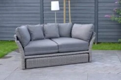 OUTFLEXX Sonneninsel, Grau, Polyrattan, Halbrund, 193 X 104 X 74 Cm, Hocker Drehbar, Dach Klappbar -Dopple Geschaft 7 16110.jpg