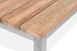 OUTFLEXX Esstischgarnitur, Edelstahl / FSC-Teak, Tisch 200 X 100 Cm, 6 Freischwinger Padded, Taupe -Dopple Geschaft 7 17302.jpg