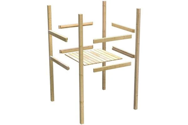 KARIBU Spielturm Danny, Fichtenholz 18 Mm, Naturbelassen 9 KARIBU Spielturm Danny, Fichtenholz 18 Mm, Naturbelassen – Bild 7