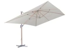 OUTFLEXX Ampelschirm, Creme, Aluminium In Holzoptik, 400x300cm, Inkl. Plattenständer -Dopple Geschaft 7 18511.jpg