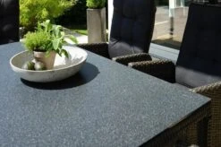 Ploß Rocking Dining Tisch, Grau/braun-meliert, Polyrattan, 170 X 90 Cm, Glasplatte In Steinoptik -Dopple Geschaft 7 20157.jpg