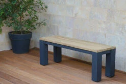 OUTFLEXX Oxford Esstischgarnitur, Dark Grey/natur, Alu/recycled FSC-Teak, Esstisch 180x90cm, 2x Bank 150x40cm -Dopple Geschaft 7 20611.jpg