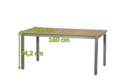 SIENA GARDEN Geneva Dining Tisch, Alu / FSC Teak, 160 X 90 Cm, 6 Personen 12 SIENA GARDEN Geneva Dining Tisch, Alu / FSC Teak, 160 X 90 Cm, 6 Personen -Dopple Geschaft 8138 4 5.jpg