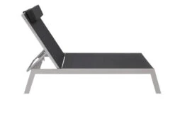 VILLANA 2er-Set Sonnenliegen, Silber/schwarz, Alu/Textil, 198x66x32cm, Mit Beistelltisch 45x45cm -Dopple Geschaft 8 13886.jpg