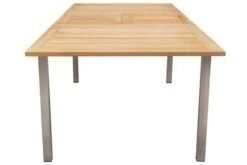 OUTFLEXX Set, Silber, 180/240 X 100 Cm, Edelstahl/Teak, Ausziehtisch, 4 Stühle Padded, 2 Multipositionssessel 28 OUTFLEXX Set, Silber, 180/240 X 100 Cm, Edelstahl/Teak, Ausziehtisch, 4 Stühle Padded, 2 Multipositionssessel -Dopple Geschaft 8 14142.jpg