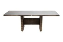 Ploß Rabida Dining Tisch, Champagner-meliert, Polyrattan, 220 X 100 Cm, Glasplatte In Steinoptik -Dopple Geschaft 8 20161.jpg