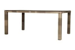 Ploß Rabida Comfort Dining Tisch, Champagner-meliert, Polyrattan, 180x110 Cm, Glasplatte In Steinoptik -Dopple Geschaft 8 20168.jpg