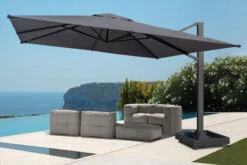 OUTFLEXX Ultimate XL Ampelschirm, Anthrazit/grau, Alu/Spuncrylic®, 450x450cm, Inkl. Befüllbarem Schirmständer -Dopple Geschaft 8 20367.jpg