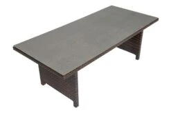 OUTFLEXX Dining Tisch, Braun Marmoriert, Polyrattan, 220 X 100 Cm, Tischplatte Spraystone, 6mm 18 OUTFLEXX Dining Tisch, Braun Marmoriert, Polyrattan, 220 X 100 Cm, Tischplatte Spraystone, 6mm -Dopple Geschaft 8 20663.jpg