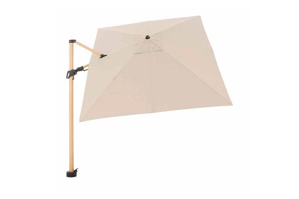 DOPPLER Alu Wood Pendelschirm, Natur, Alu/Polyester, 300x220 Cm, Mit Kurbel, Holzoptik 9 DOPPLER Alu Wood Pendelschirm, Natur, Alu/Polyester, 300x220 Cm, Mit Kurbel, Holzoptik – Bild 7