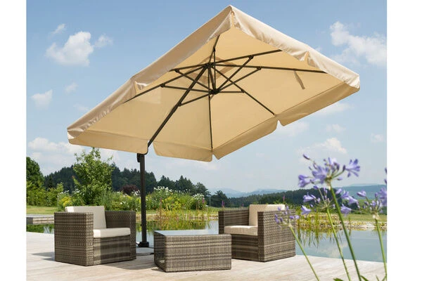 Schneider® SCHNEIDER Rhodos Ampelschirm, Natur, Quadratisch, 300 X 300 Cm 10 Schneider® SCHNEIDER Rhodos Ampelschirm, Natur, Quadratisch, 300 X 300 Cm – Bild 8