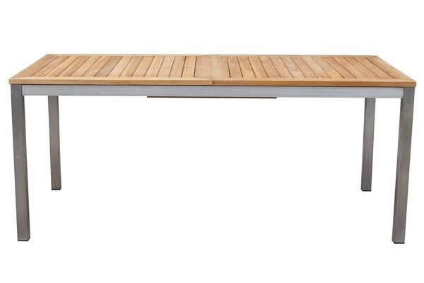 OUTFLEXX Set, Silber, 180/240 X 100 Cm, Edelstahl/Teak, Ausziehtisch, 4 Stühle Padded, 2 Multipositionssessel 14 OUTFLEXX Set, Silber, 180/240 X 100 Cm, Edelstahl/Teak, Ausziehtisch, 4 Stühle Padded, 2 Multipositionssessel – Bild 12