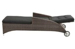 Ploß Rocking Comfort Rollliege, Grau/braun-meliert, Polyrattan, 195x65x42cm, Verstellbar, Hohe Sitzhöhe -Dopple Geschaft 9 18208.jpg