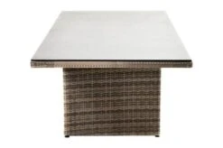 Ploß Rabida Dining Tisch, Champagner-meliert, Polyrattan, 220 X 100 Cm, Glasplatte In Steinoptik -Dopple Geschaft 9 20161.jpg