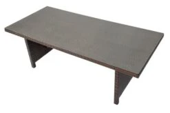 OUTFLEXX Dining Tisch, Braun Marmoriert, Polyrattan, 220 X 100 Cm, Tischplatte Spraystone, 6mm 19 OUTFLEXX Dining Tisch, Braun Marmoriert, Polyrattan, 220 X 100 Cm, Tischplatte Spraystone, 6mm -Dopple Geschaft 9 20663.jpg