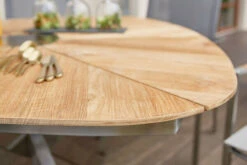 DIAMOND GARDEN Lyon Triangel Esstisch, Edelstahl/Recycled Teak, 150x 150 Cm -Dopple Geschaft 9 21210.jpg